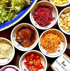 サラダバイキング+パスタ+スープ