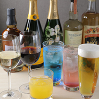 こだわりのビール、多種類のドリンクメニューもぜひ
