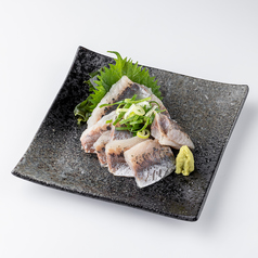 あじの刺身　～九州醤油で～