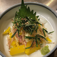 薬味たっぷり　おつまみトロたく