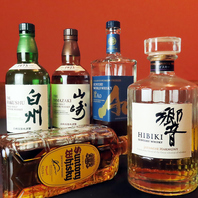 大人気の“ジャパニーズウイスキー”もございます