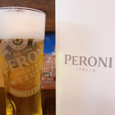 現地の味！イタリアの生ビール　”ペローニ”