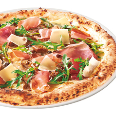 ポルチーニ茸と生ハムのピッツァ