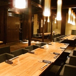 少人数から最大48名までの掘りごたつ完全個室でゆったり宴会を。