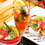 各種コースにはおいしいデザートもついてくる！