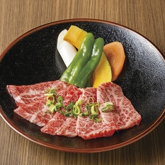 黒毛和牛上カルビ定食（80g）