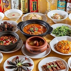 【飲み放題付】中国南部の宴会コース、季節の前菜からデザートまで水餃子や炒飯もの写真