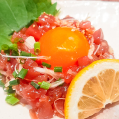 鰹の旨たれユッケ