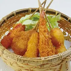 串カツ盛り合せ(5串)