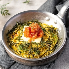 炙り明太子とまるごとバターのパスタ