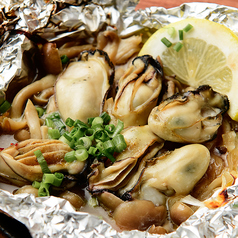 牡蠣のバター醤油のホイル焼き