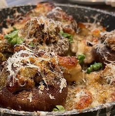 香草肉詰めマッシュルームのオーブン焼き