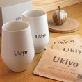 ◆◆Ukiyoオリジナルグッズ◆◆佐賀県嬉野市でつくられる陶磁器、肥前吉田焼とのコラボグラス。香りを楽しめるつくりとなっております♪