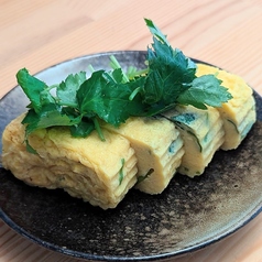 貝出汁の冷製だし巻き