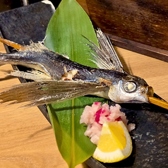 トビウオの原始焼き