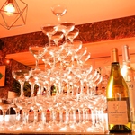 シャンパンタワークーポンで、宴会、歓迎会、送迎会、忘年会、新年会、結婚式二次会、誕生日に♪