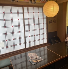 4名ほどの掘りごたつ半個室も対応可能です！