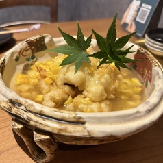 ハモ揚げ出しとうもろこしあん