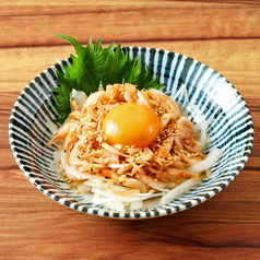 桜えびのユッケ風