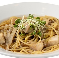 大山鶏ときのこの和風パスタ