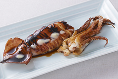 イカの1本焼き　バルサミコ醤油
