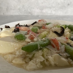 豆腐と野菜のズワイ蟹肉あんかけ