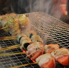 男女ともに人気の一品！肉巻野菜串もございます！