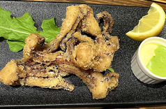 イカゲソの唐揚げ　緑のアリオリソース