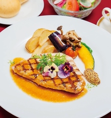 四万十ポークのグリル マスタードソース