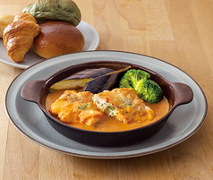 【グリルチキン】グリルチキンのトマトクリームフォンデュ