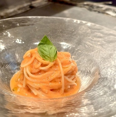 完熟トマトの冷製パスタ