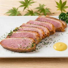土佐鴨の藁焼き
