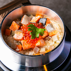 鮭親子土鍋ご飯