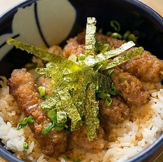 ミンチ丼(スープ付き)