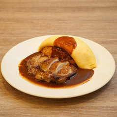 デミグラスソースオムライス＆チキンロースト