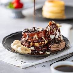 ダブルチョコバナナパンケーキ