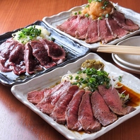 肉刺し、鉄板焼きが旨い店！