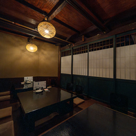 【お座敷完備】和の情緒溢れる落ち着いた空間でゆったり
