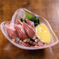 ほたるいかの辛子酢味噌