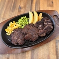 料理メニュー写真&nbsp;[ハンバーグ]ダブル＆[ステーキ]200ｇ
