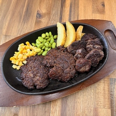 [ハンバーグ]ダブル＆[ステーキ]200ｇ