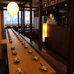 掘りごたつ席は人数によってレイアウト変更可能