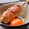 料理メニュー写真&nbsp;三河赤鶏月見つくね（塩/たれ）　各