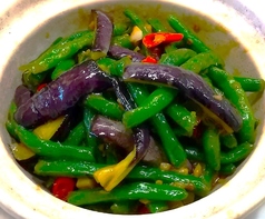 豆角茄条炎／茄子とインゲンの炒め煮