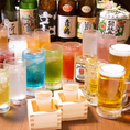 コースは全て250種飲み放題付☆単品飲み放題のご利用もお気軽に♪お得なクーポンも是非ご利用ください。お仕事帰りの1杯や、宴会などのコース利用に♪ノンアルコールドリンクも豊富なので、お酒が苦手な人とも楽しくお過ごしいただけます。