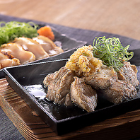 炭焼きで仕上げた鰹や和牛ステーキ！