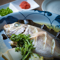 鮮魚の「酒蒸し」