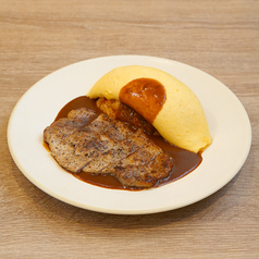 デミグラスソースオムライス＆ポークソテー