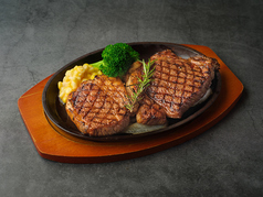 200g　黒毛和牛リブロースのグリル　山葵＆おろしポン酢