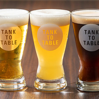 出来立て新鮮なビールを